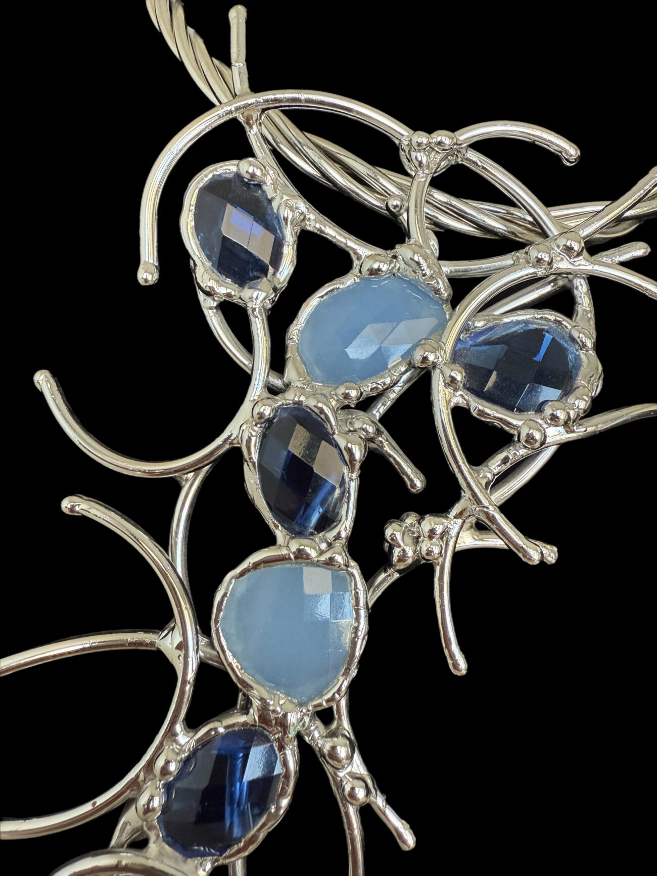 Silver Plated Necklace with semi precious stones - Image 2
