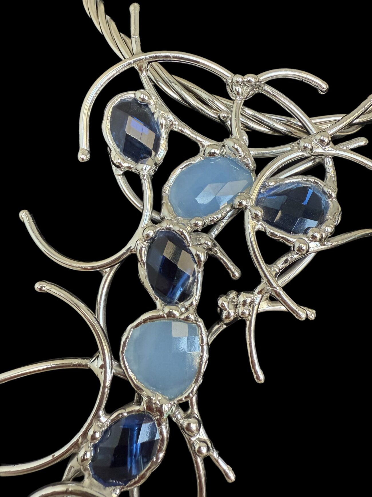 Silver Plated Necklace with semi precious stones - Image 2