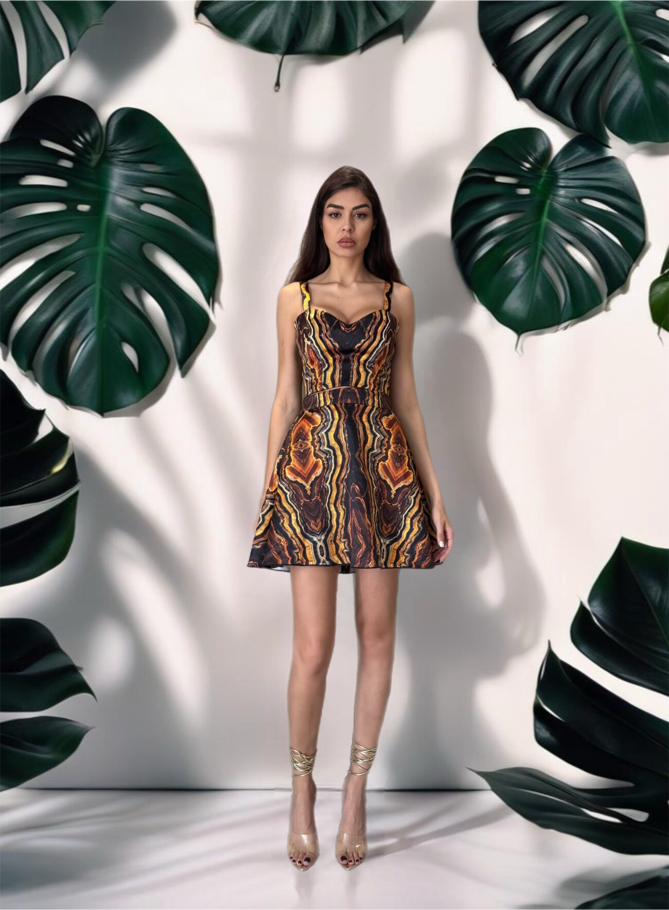 Rosie short Skirt Set in Tanzania Print - Image 2