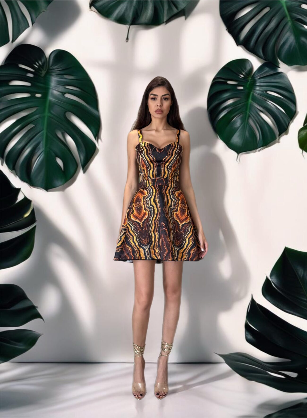 Rosie short Skirt Set in Tanzania Print - Image 2