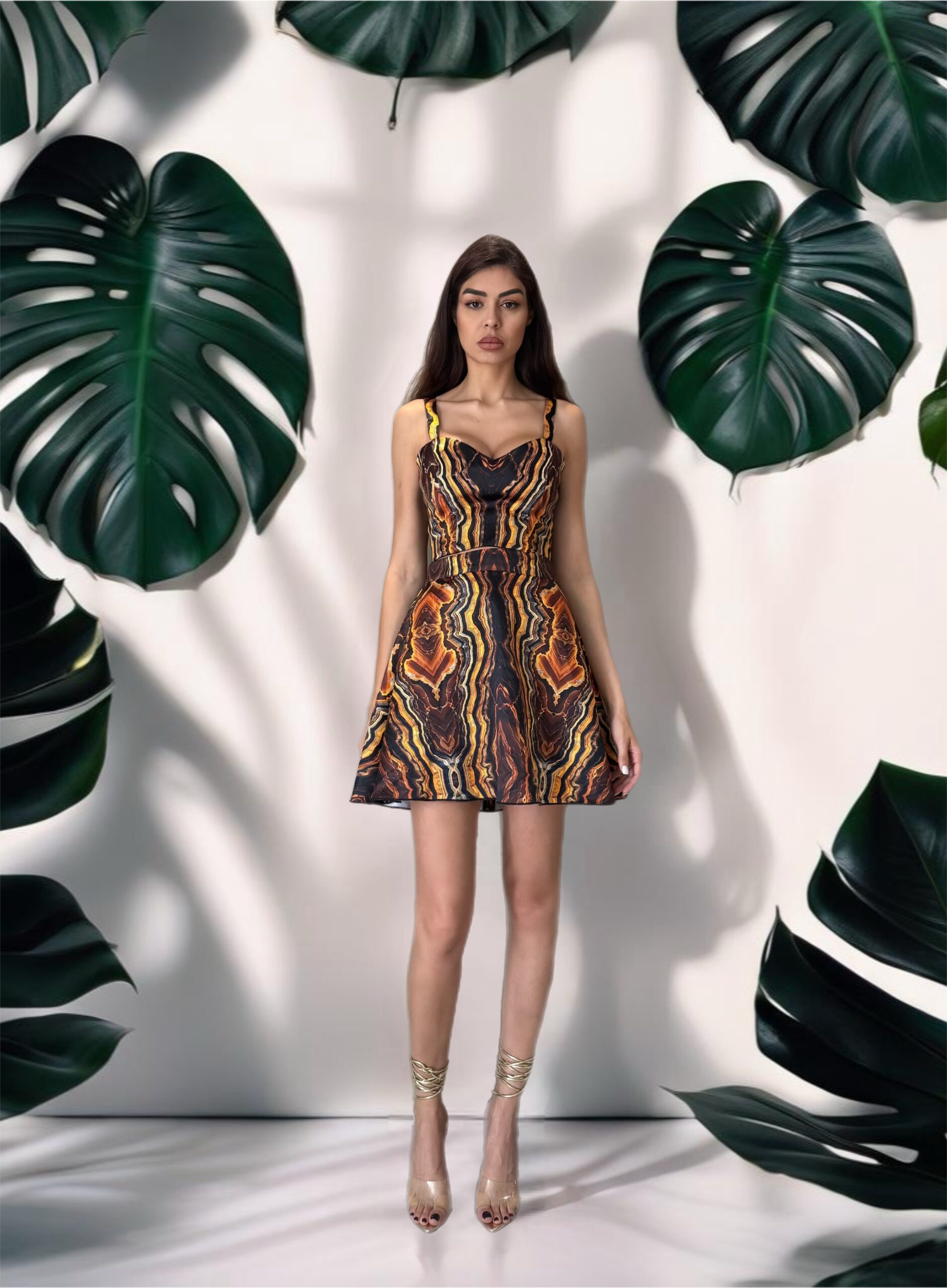 Rosie short Skirt Set in Tanzania Print - Image 2