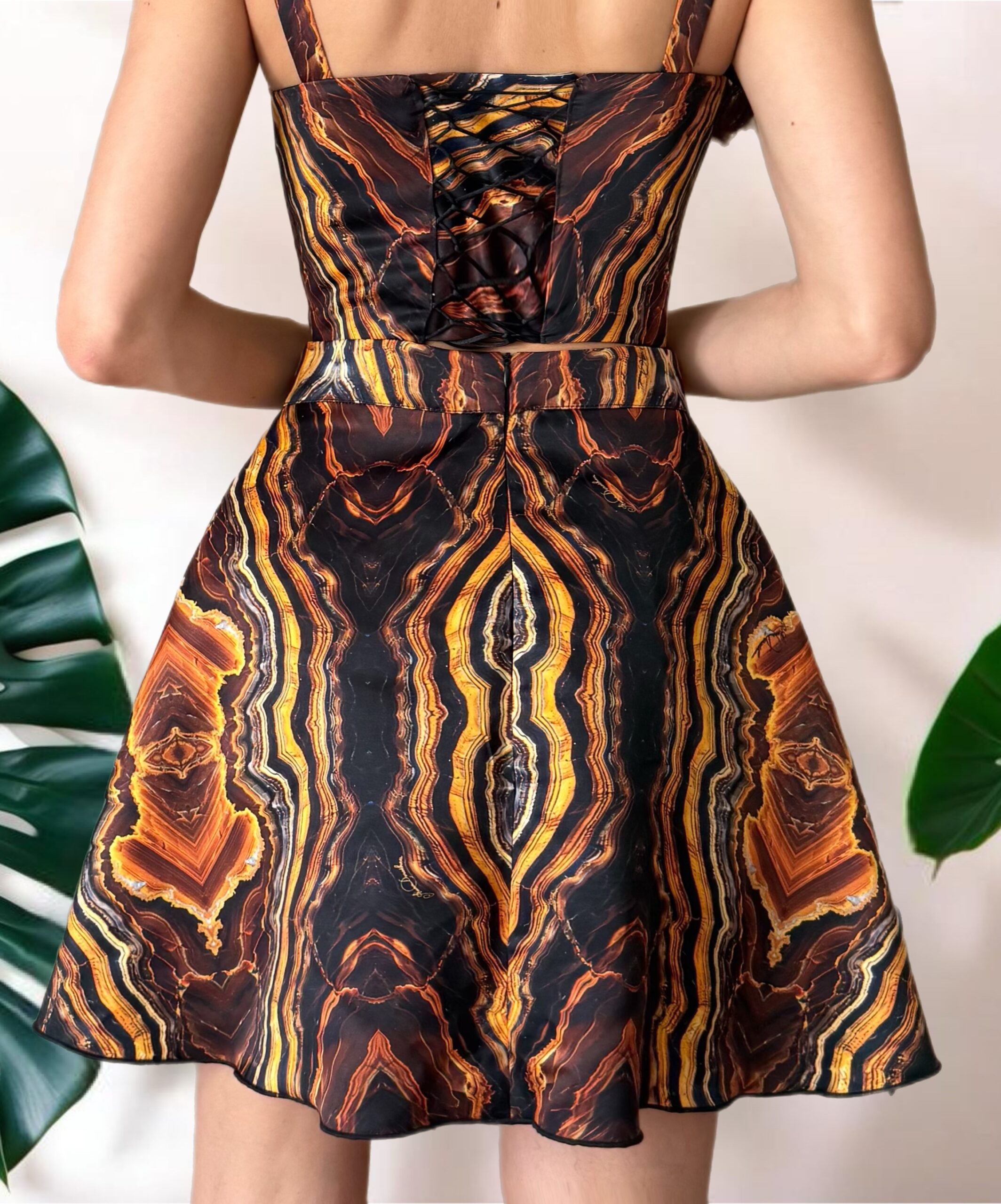 Rosie short Skirt Set in Tanzania Print - Image 4