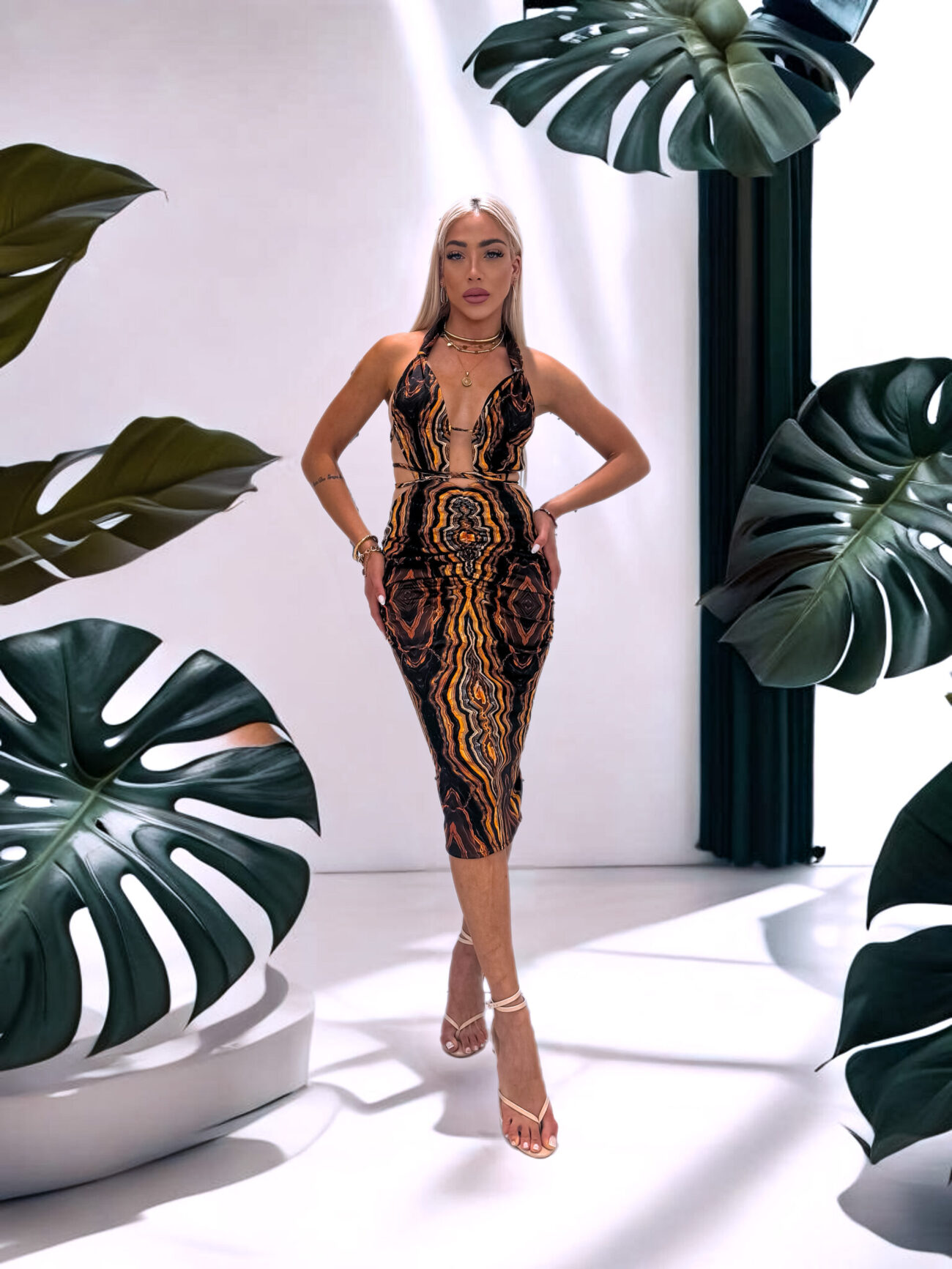 Dorothea Mindy Dress in Tanzania Print - Image 3