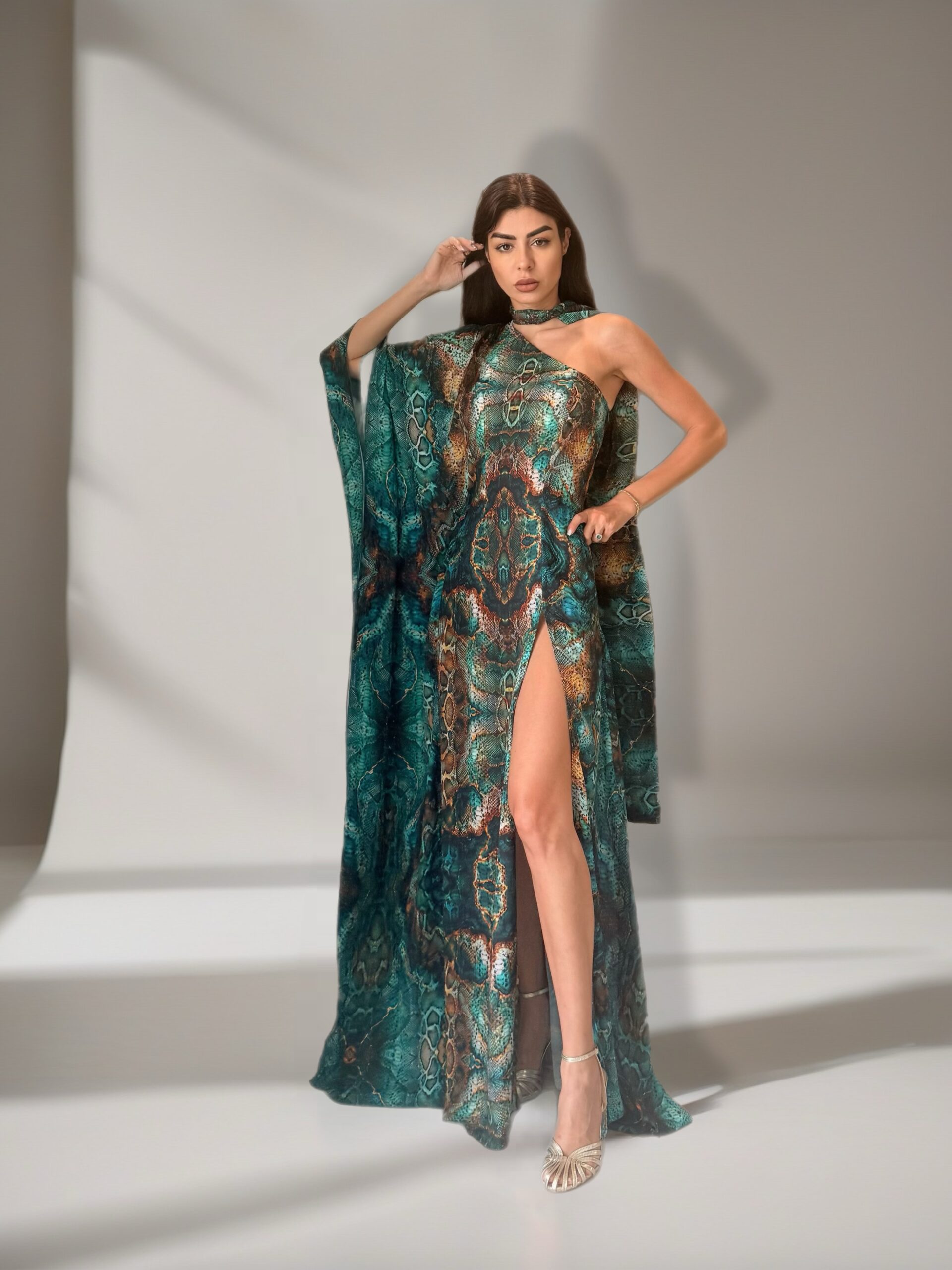 Elysian Maxi Chiffon Dress