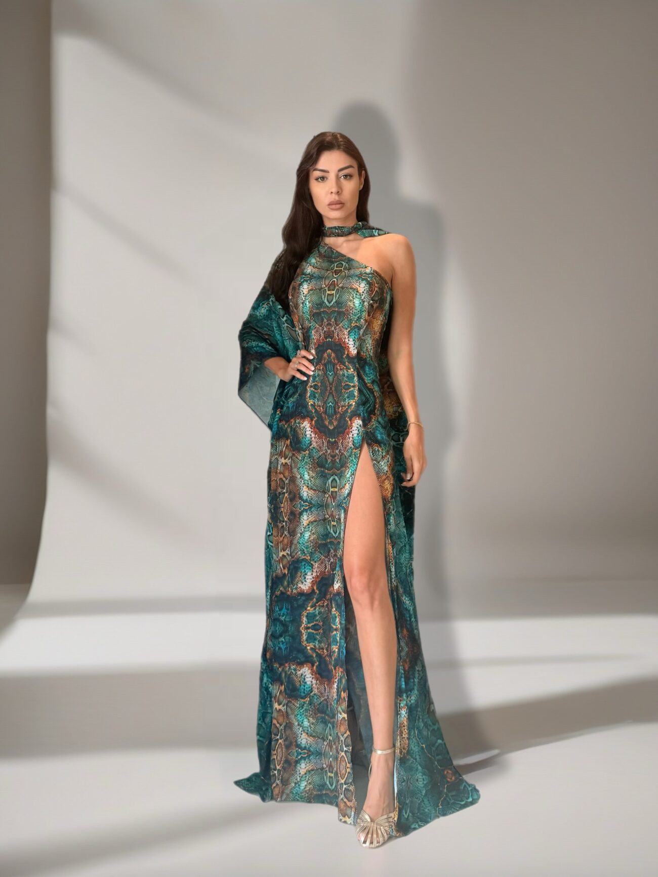 Elysian Maxi Chiffon Dress - Image 2