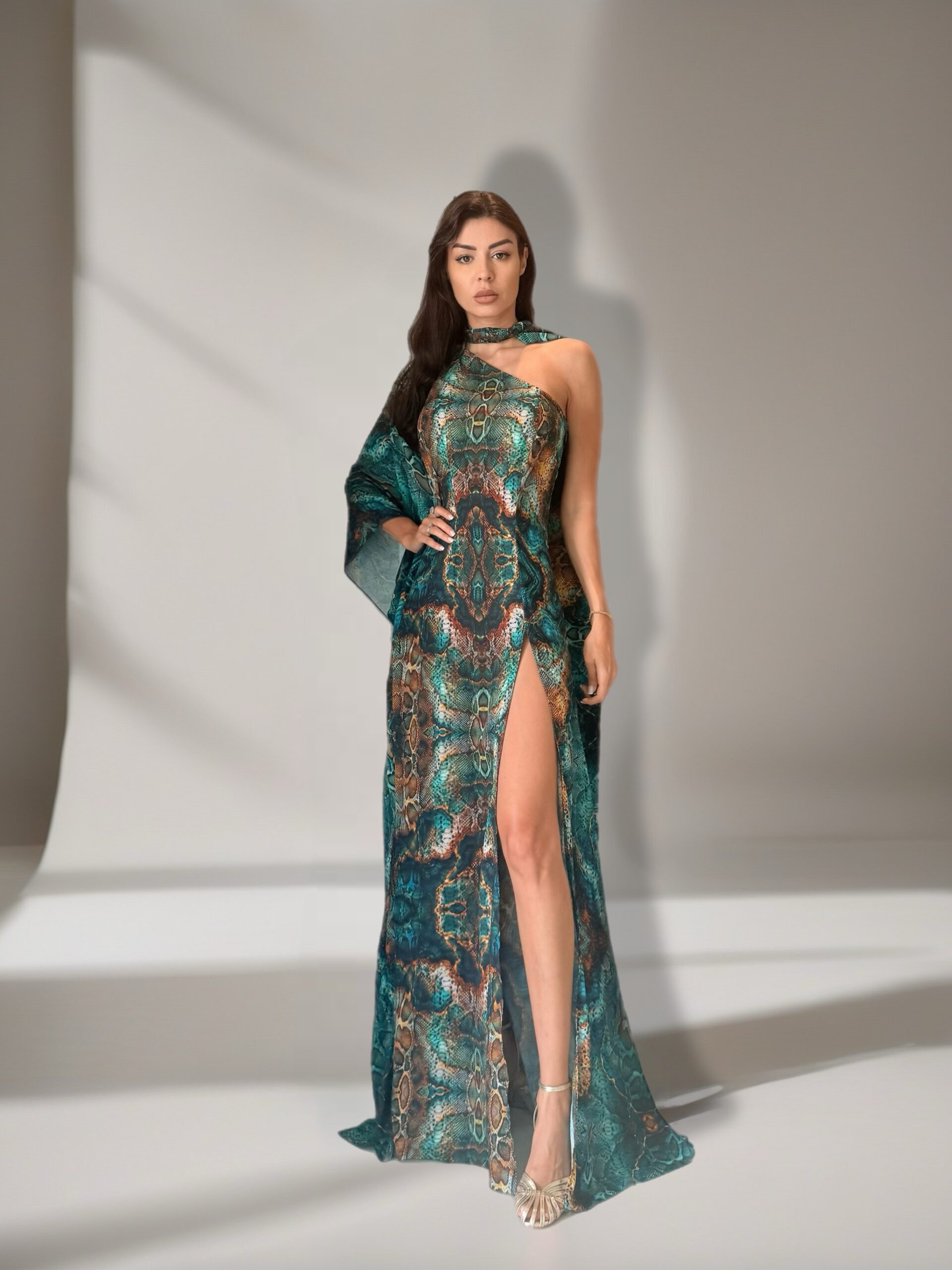 Elysian Maxi Chiffon Dress - Image 2